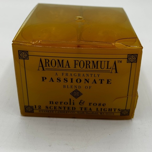 Aroma Formula Vintage 90s Yankee Candle Passionate Neroli Rose Scent Tea Lights - Picture 1 of 3